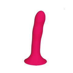 Ділдо з присоскою Adrien Lastic Hitsens 4 Pink, відмінно для страпона, діаметр 3,7см, довжина 17,8см